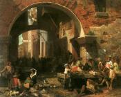 阿尔伯特 比尔施塔特 : 屋大维拱门（罗马的鱼市场）